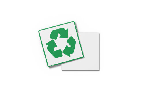 Placa RECICLAGEM 15X15x0,1cm