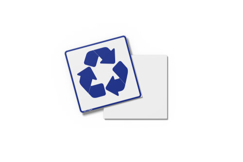 Placa RECICLAGEM 15X15x0,1cm