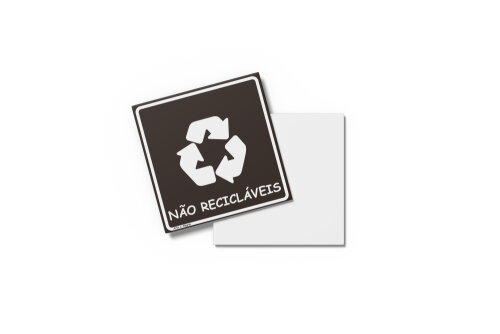 Placa RECICLAGEM 15X15x0,1cm