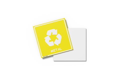 Placa RECICLAGEM 15X15x0,1cm