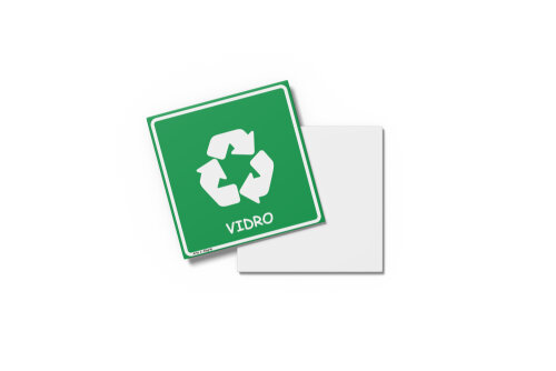 Placa RECICLAGEM 15X15x0,1cm
