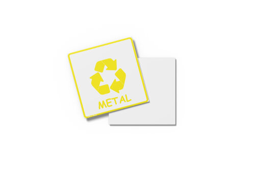 Placa RECICLAGEM 15X15x0,1cm