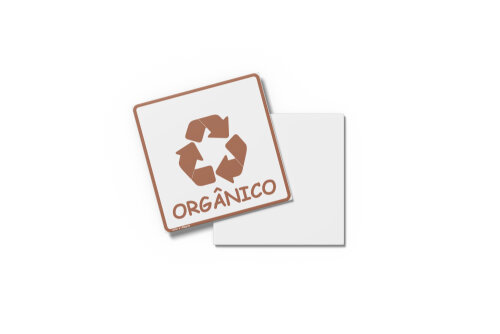 Placa RECICLAGEM 15X15x0,1cm