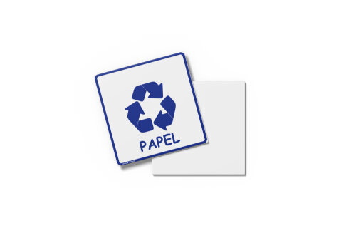 Placa RECICLAGEM 15X15x0,1cm