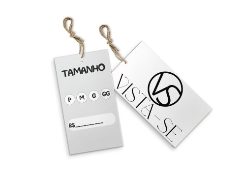 TAG RETANGULAR FRENTE E VERSO 100 UN 9X5cm COUCHÉ 250G