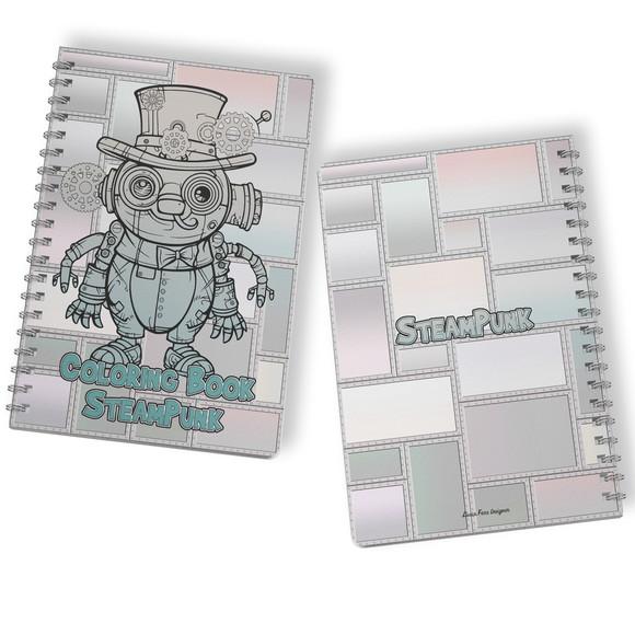 Arquivo Digital Livro de Colorir Arte Steampunk