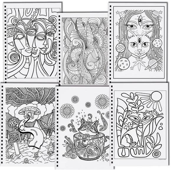 Arquivo Livro de Colorir de Arte Abstrata