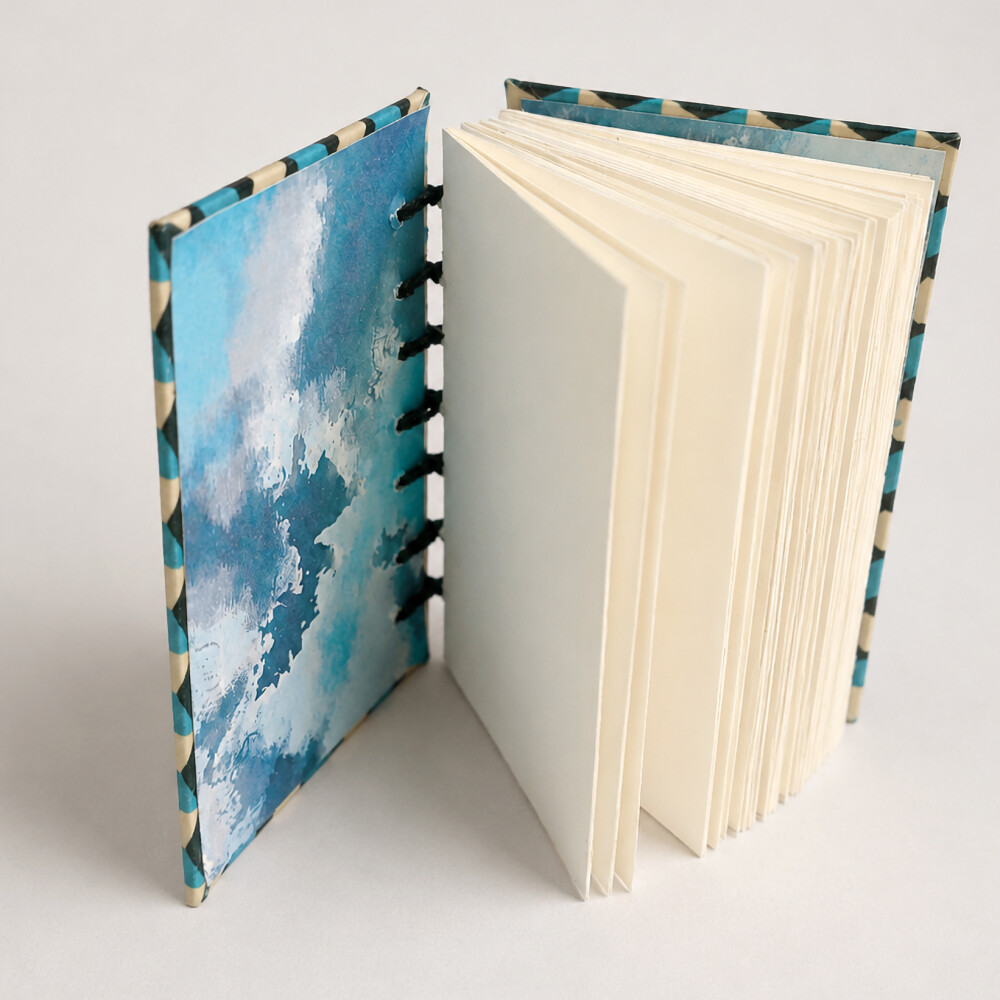 Sketchbook A7 para Desenho Costura Copta 180g/m²