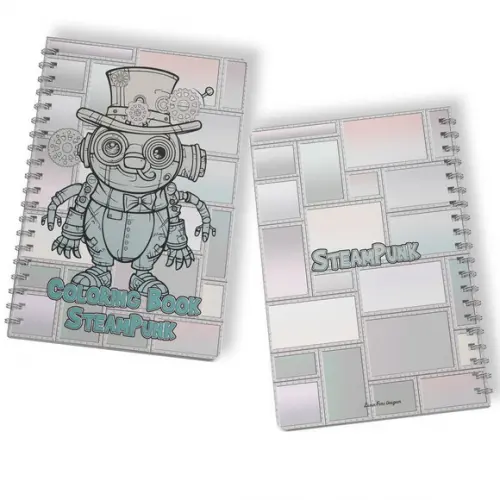 Arquivo Digital Livro de Colorir Arte Steampunk
