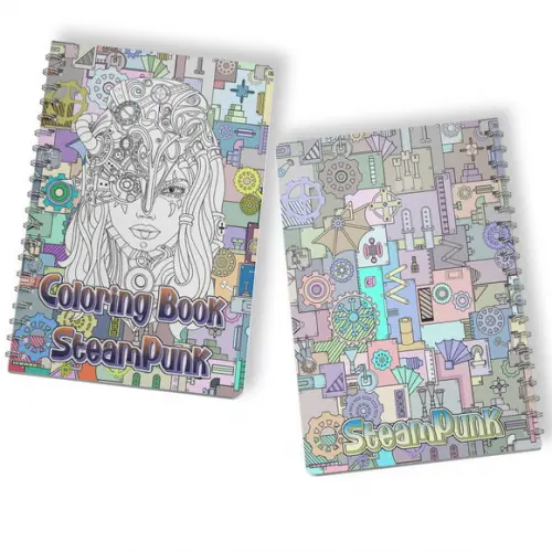 Arquivo Digital Livro de Colorir Arte Steampunk 02
