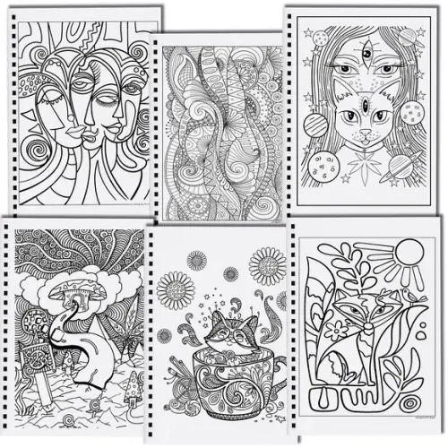 Arquivo Livro de Colorir de Arte Abstrata