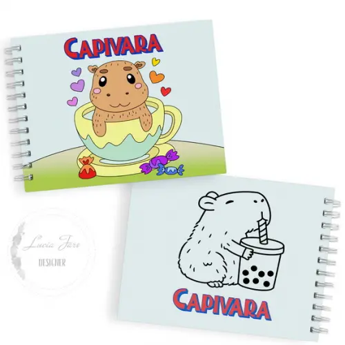 Arquivo Livro de Colorir Capivara