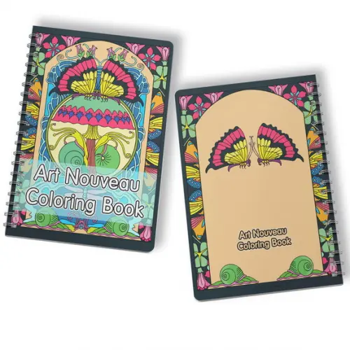 Arquivo Livro de Colorir de Arte Nouveau