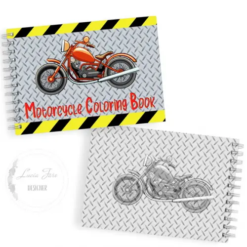 Arquivo Livro de Colorir de Motos