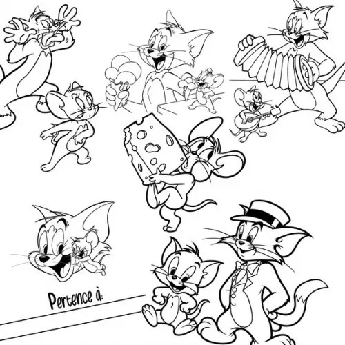 Arquivo Livro de Colorir Tom e Jerry 01