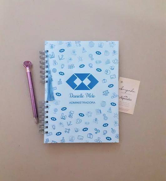 Caderno Escolar Capa Dura Personalizada 100 Folhas