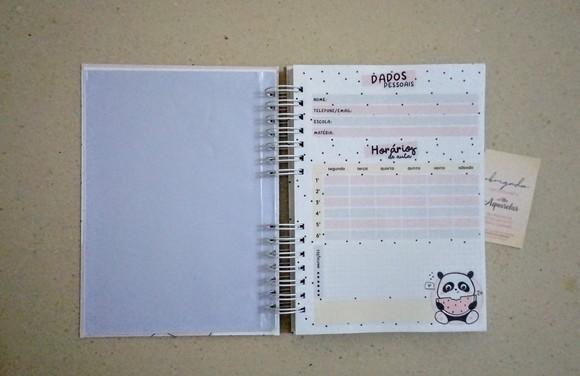 Caderno Escolar Capa Dura Personalizada 8 Matérias
