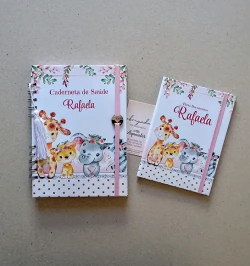 Caderneta de Vacinas Personalizada + Porta Certidão