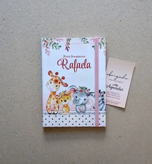 Caderneta de Vacinas Personalizada + Porta Certidão