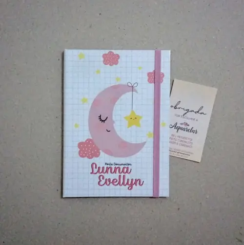 Caderneta de Vacinas Personalizada + Porta Certidão