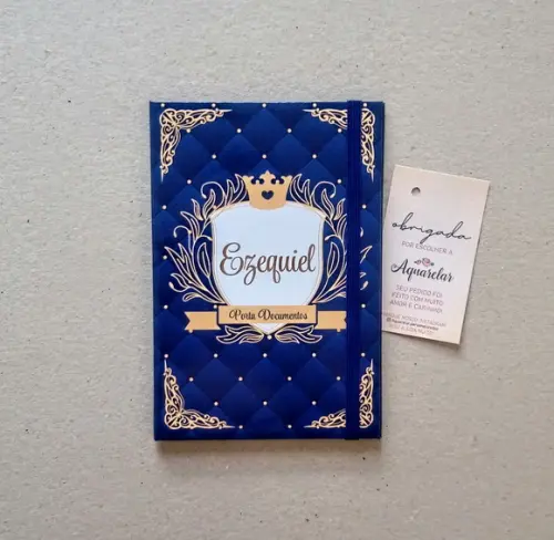 Caderneta de Vacinas Personalizada + Porta Certidão