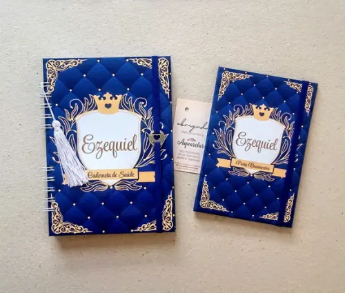 Caderneta de Vacinas Personalizada + Porta Certidão
