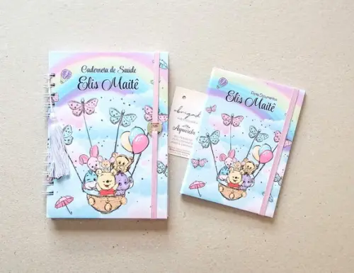Caderneta de Vacinas Personalizada + Porta Certidão