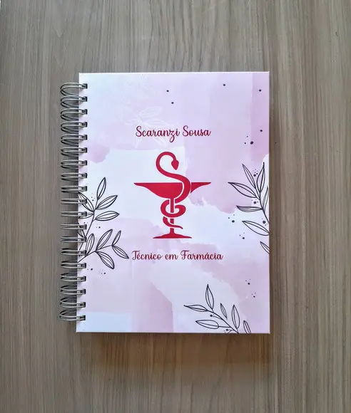 Caderno Escolar Capa Dura Personalizada 10 Matérias