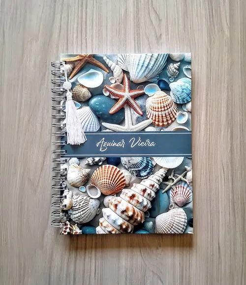 Caderno Escolar Capa Dura Personalizada 100 Folhas