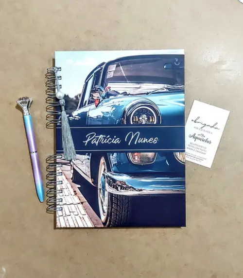 Caderno Escolar Capa Dura Personalizada 100 Folhas