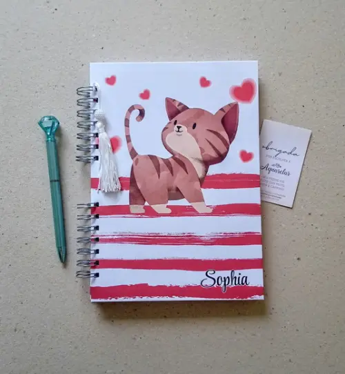 Caderno Escolar Capa Dura Personalizada 100 Folhas
