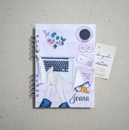 Caderno Escolar Capa Dura Personalizada 100 Folhas