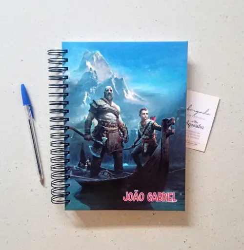 Caderno Escolar Capa Dura Personalizada 100 Folhas