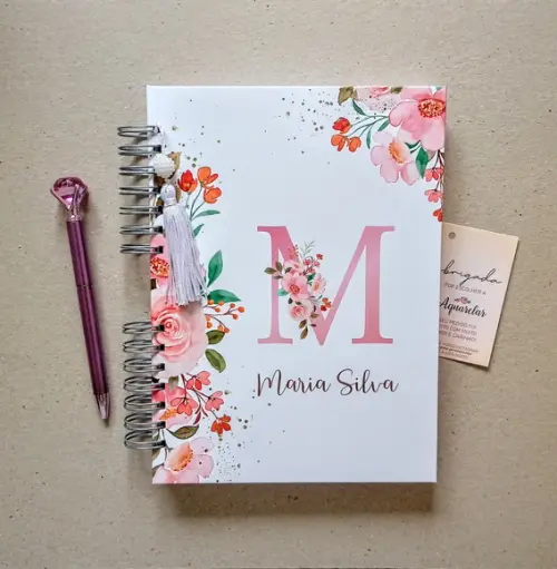 Caderno Escolar Capa Dura Personalizada 8 Matérias