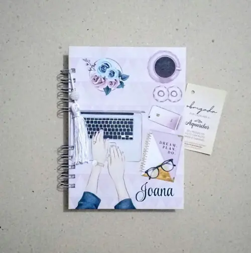 Caderno Escolar Capa Dura Personalizada 8 Matérias