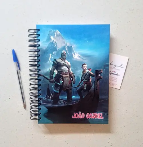 Caderno Escolar Capa Dura Personalizada 8 Matérias