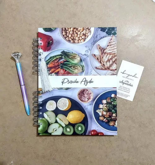 Caderno Escolar Capa Dura Personalizada 8 Matérias
