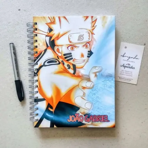 Caderno Escolar Capa Dura Personalizada 8 Matérias