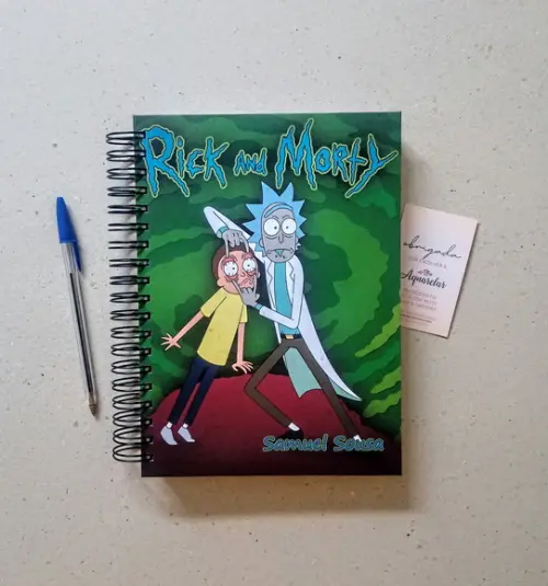 Caderno Escolar Capa Dura Personalizada 8 Matérias
