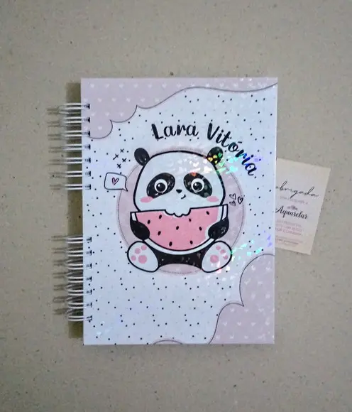 Caderno Escolar Capa Dura Personalizada 8 Matérias