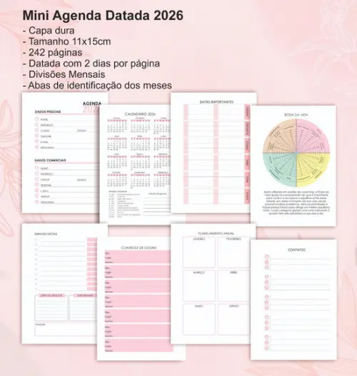 Mini Agenda 2026 Personalizada