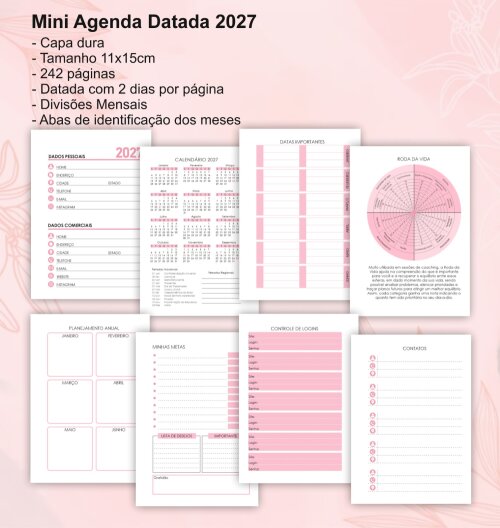 Mini Agenda 2027 Personalizada