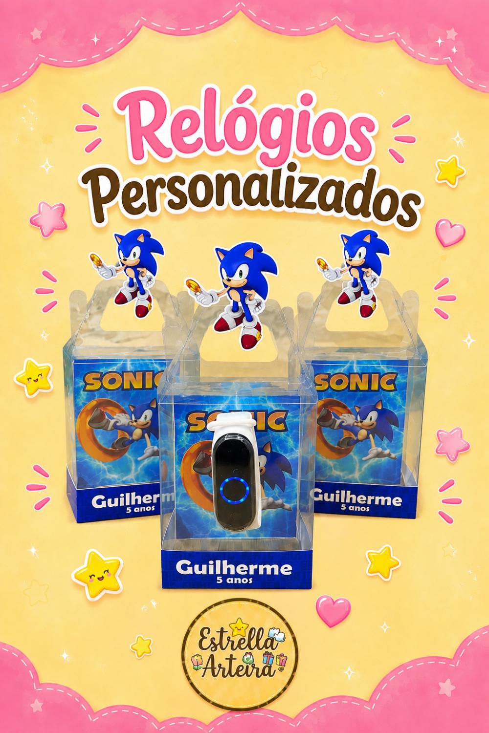 Lembrancinhas Relódio LED Sonic