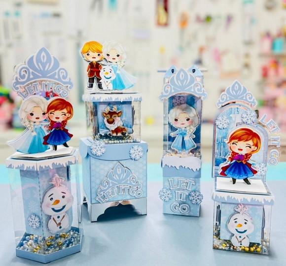 20 Caixinhas Luxo para Festa Tema Frozen