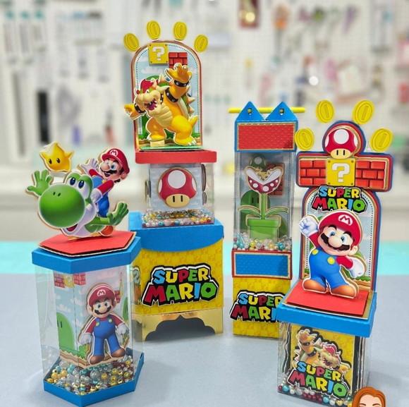 20 Caixinhas Luxo para Festa Tema Super Mário