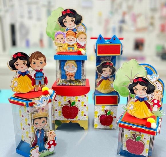 20 Caixinhas para Festa Tema Branca de Neve