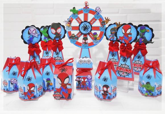 30 Caixinhas para Festa Spidey e Seus Amigos Espetaculares