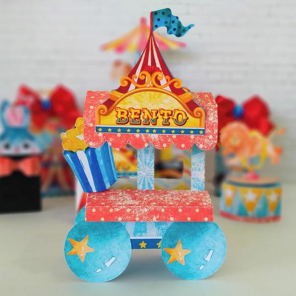 30 Caixinhas para Festa Tema Circo Aquarelado