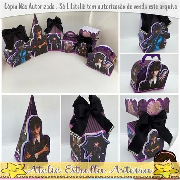 30 Caixinhas para Festa Tema Wandinha