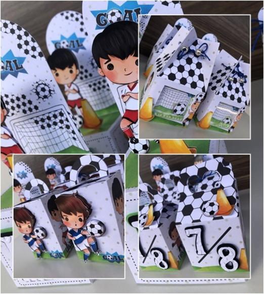 30 Caixinhas Tema Futebol